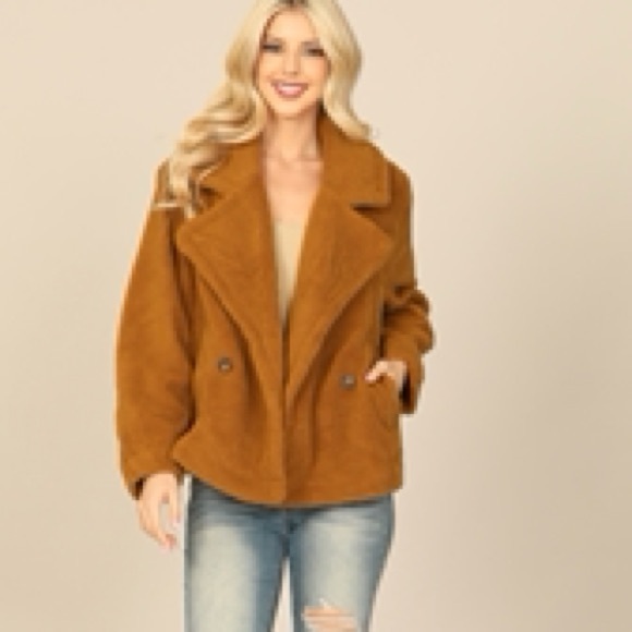 Camel Teddy Bear Coat NWT - Picture 5 of 5